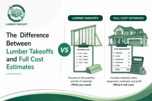 The Difference Between Lumber Takeoffs and Full Cost Estimates